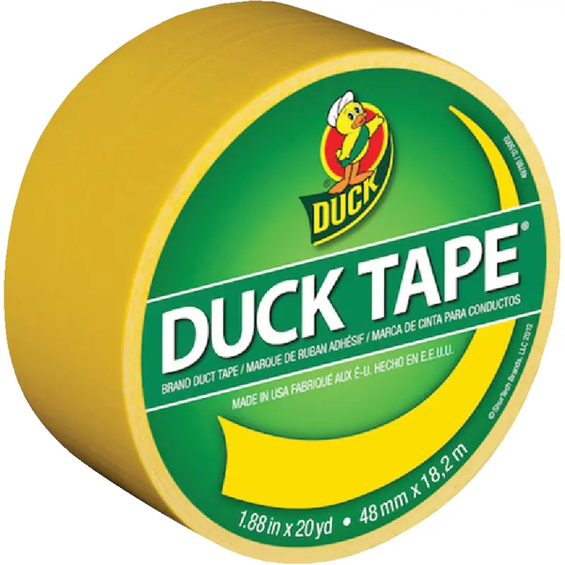 Duck Colored Duct Tape – 1.88" X 20 Yards, Vibrant Yellow 1