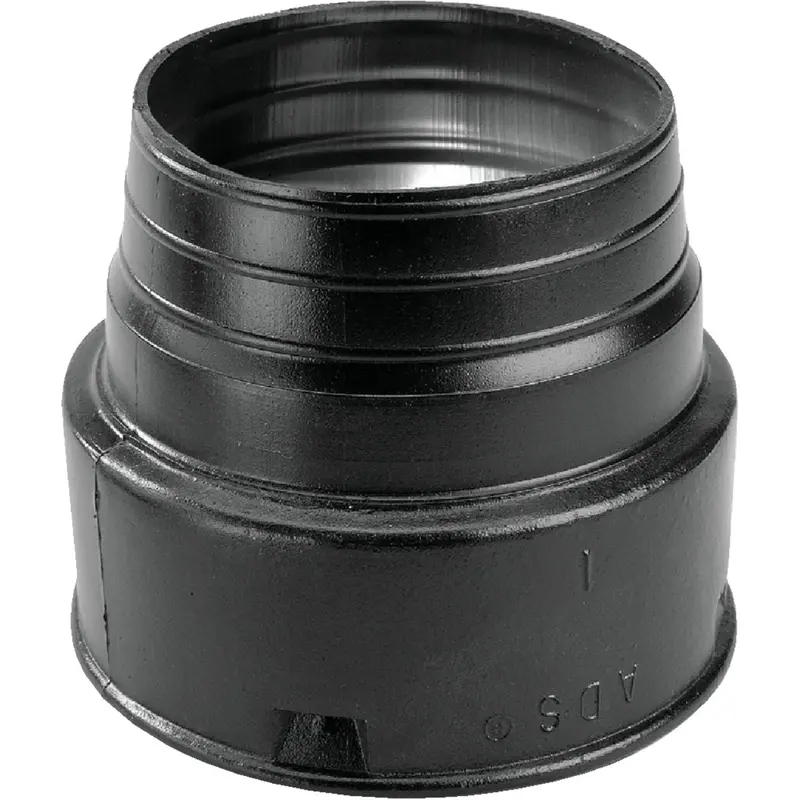 Nds 4-Inch Pvc Corrugated Drain Pipe Adapter Fitting 1