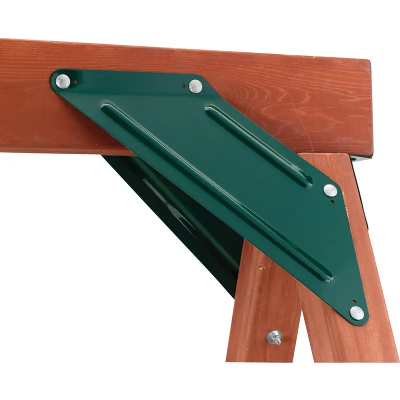 Swing-N-Slide Ez Frame Green Powder-Coated Steel Side-To-Side Swing Set Braces (2-Pack) 1