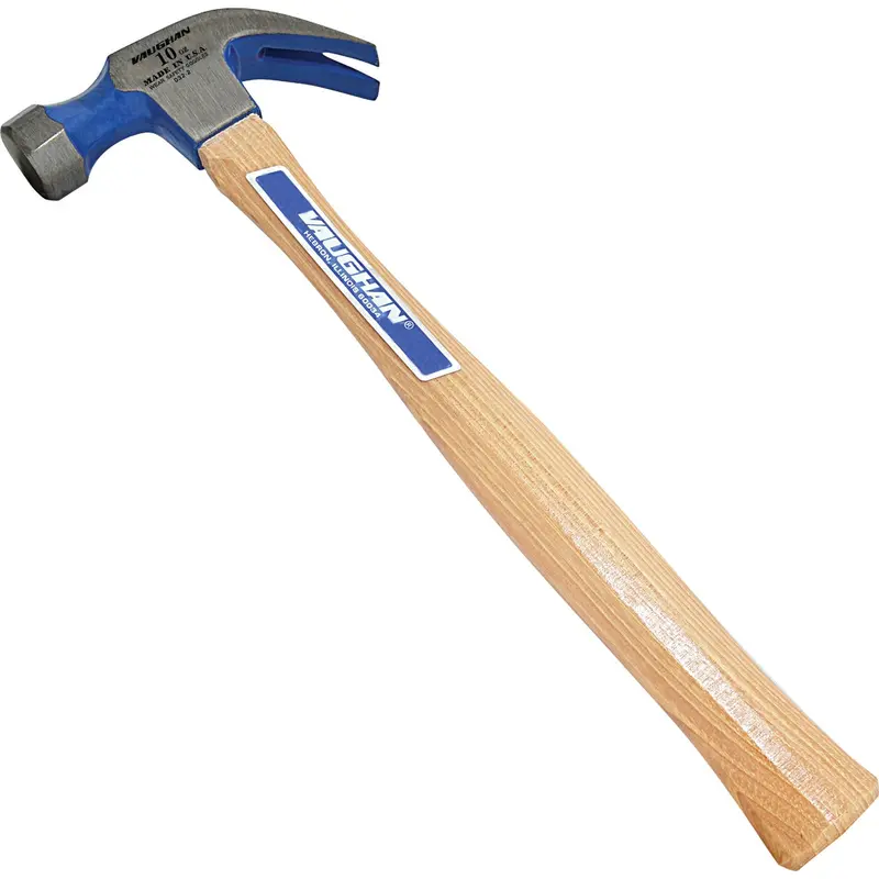 Vaughan 10 Oz Smooth-Face Curved Claw Hammer With Hickory Handle 1