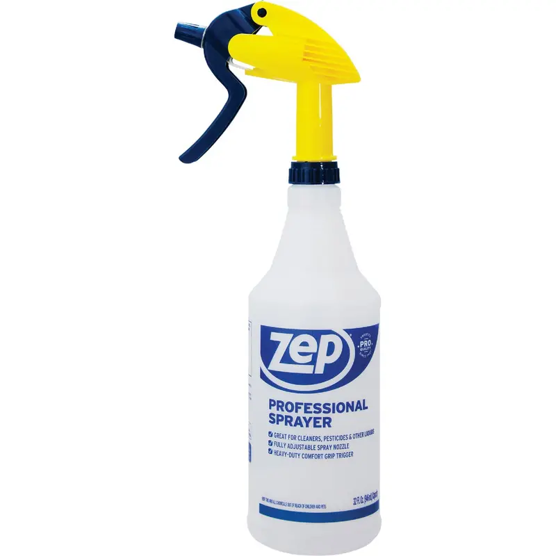 Zep Professional 32 Oz. Trigger Spray Bottle – Durable Plastic Design 1